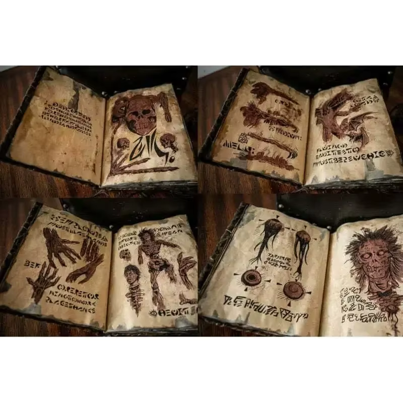 Nouveau Necronomicon livre de magie sombre accessoire démon mal morts-vivants autel rituel invocation