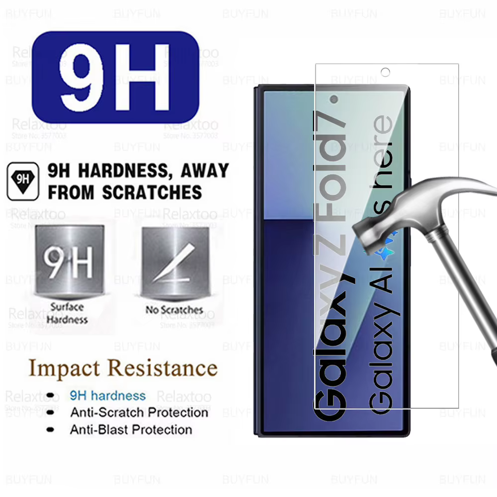 Z Fold7 protecteur de verre pour nouveau Samsung Galaxy Z Fold 7 6 5 4 3 2 9H HD protecteur d'écran en verre trempé 2025 anti-rayures 1-3 pièces