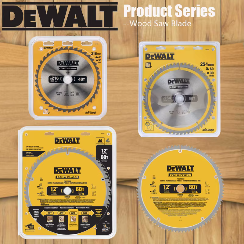 DEWALT – série de lames de scie à bois en alliage dur 216/254/305MM 40T/60T/80T DT1953 DT90250 DW3126 DW3128, accessoires d'outils