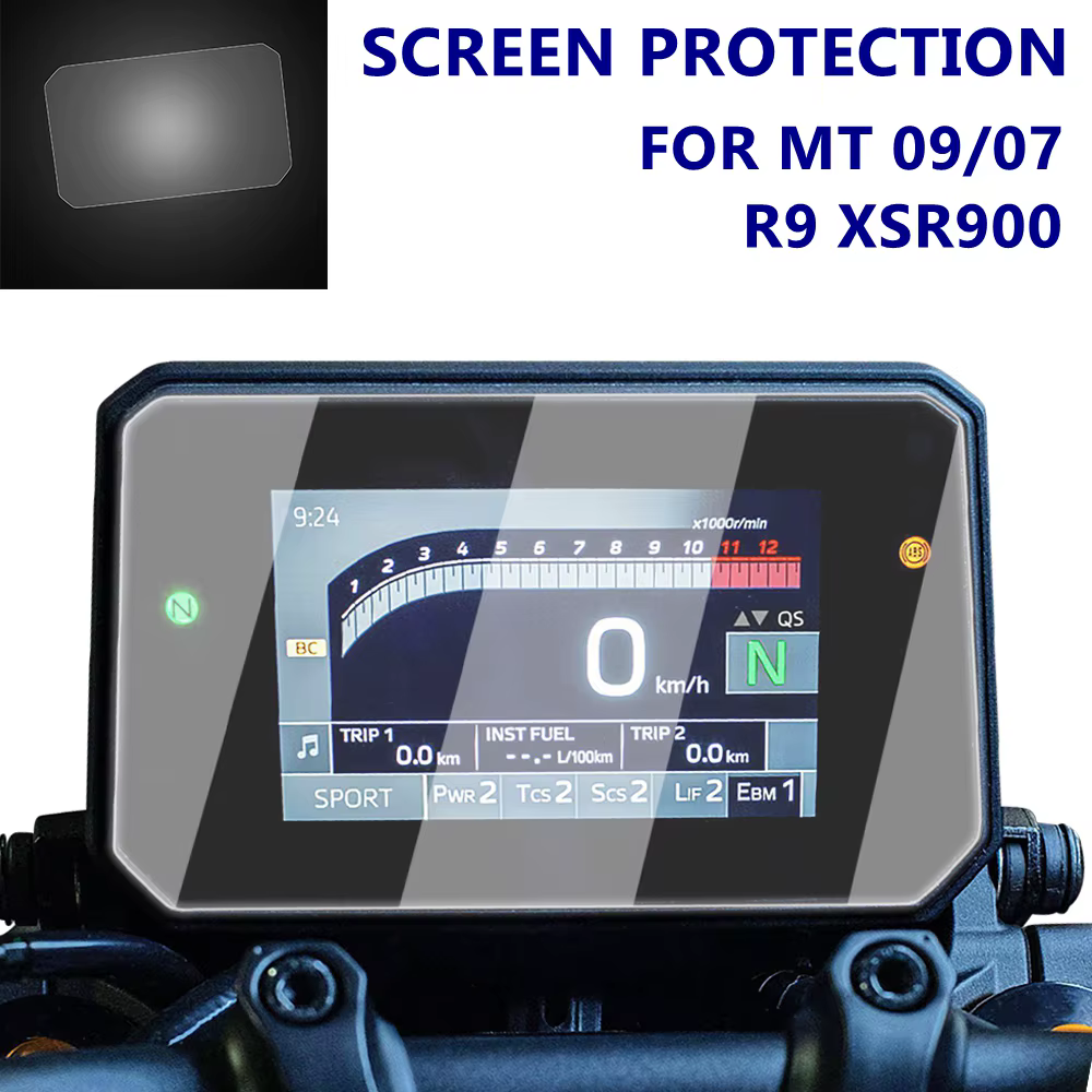 Protecteur d'écran pour tableau de bord, Film d'instrument, Protection pour Yamaha MT-09 MT 09 MT09 XSR900 XSR 900 GP 2024-2025 R9 MT-07 MT07 2025
