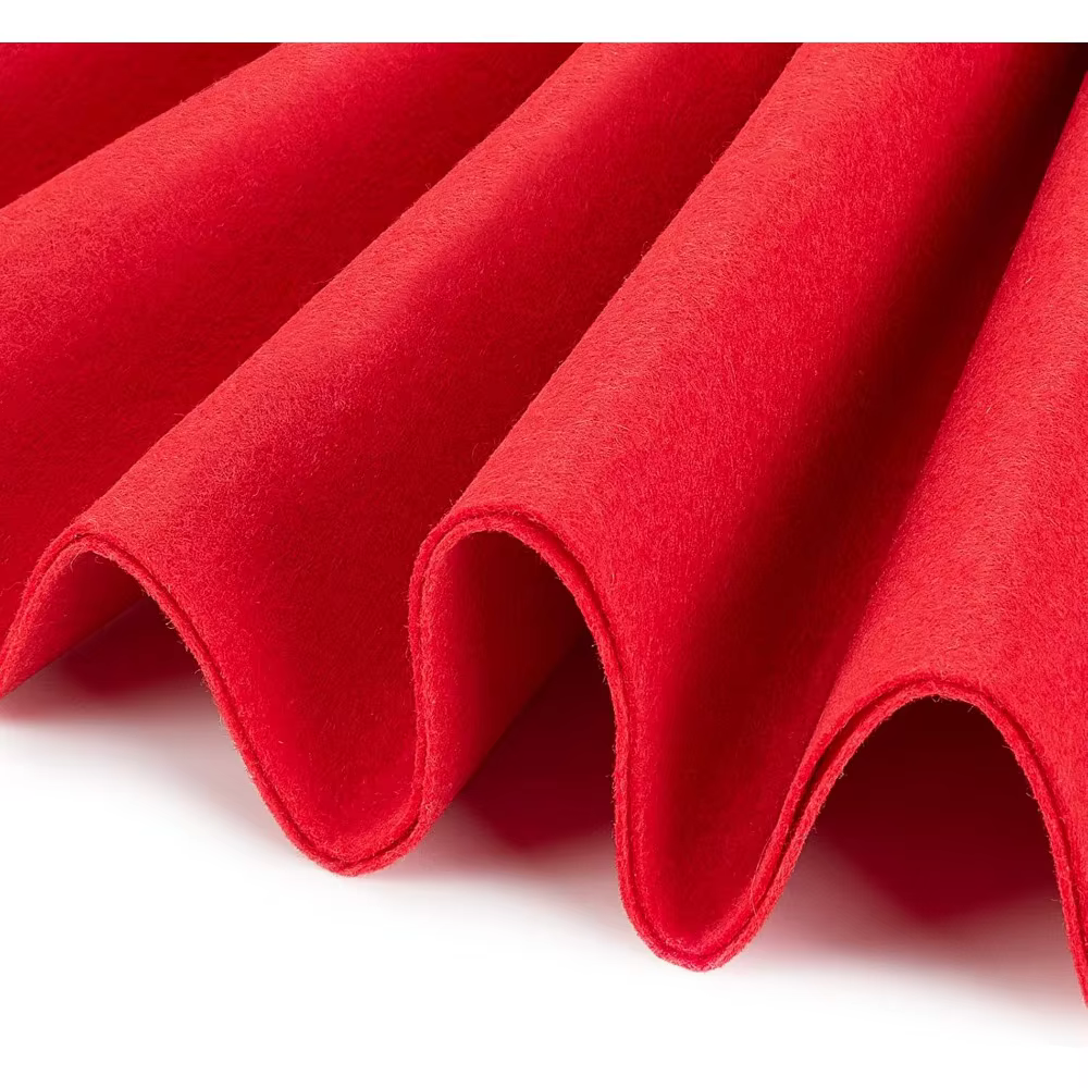 Feuille de tissu en feutre rouge de 10 pieds