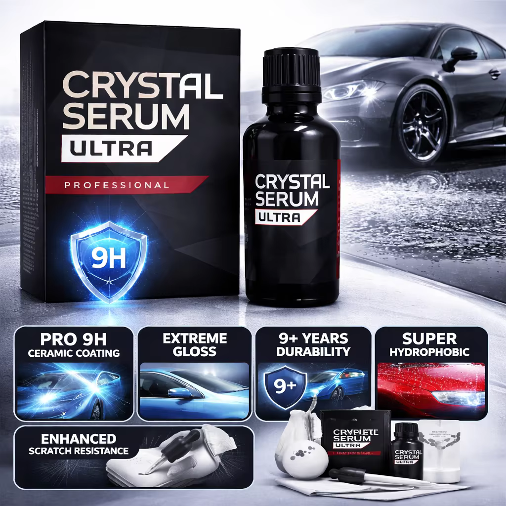 Sérum Crystal CSU Ultra CSL 10h Protection de peinture Garantie 9 ans Finition brillante Prolongeant la durée de vie
