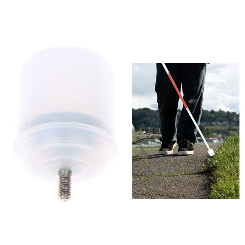 1 pièce Tête de protection réglable pour canne de marche pour aveugles, pour usage quotidien