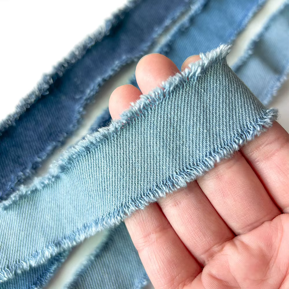 Ruban en Polyester bleu Denim avec bobine