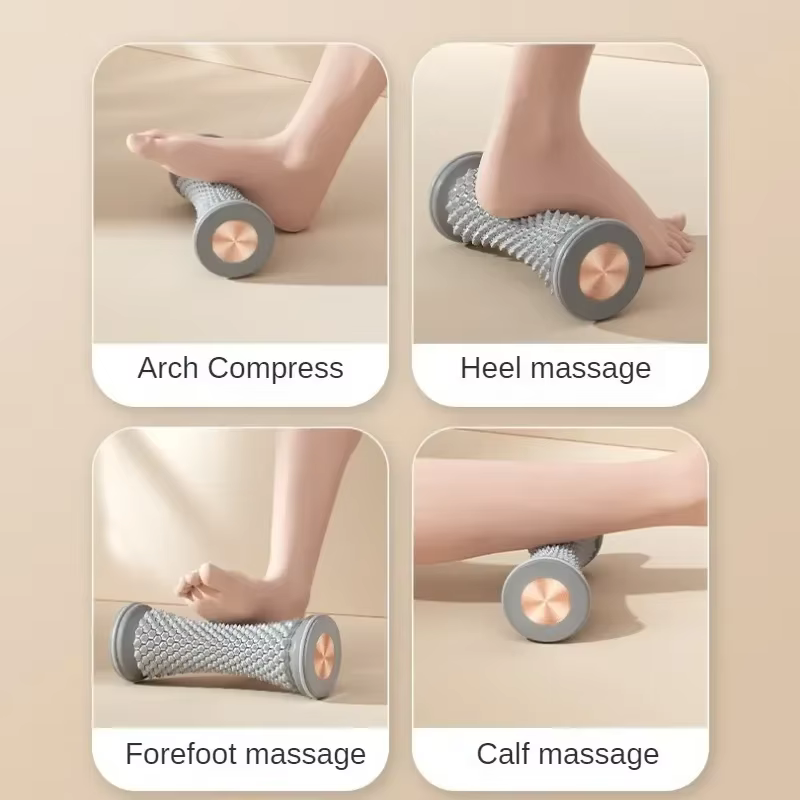 Masseur de pieds rouleau de Massage Yoga rouleau de Fascia plantaire boule de Massage musculaire soins de Relaxation masseur de pieds manuel en plastique