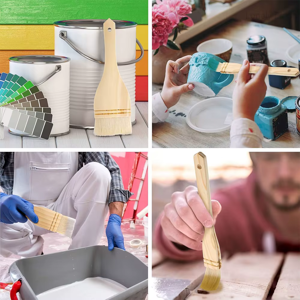 Pinceaux plats pour peinture d'artiste