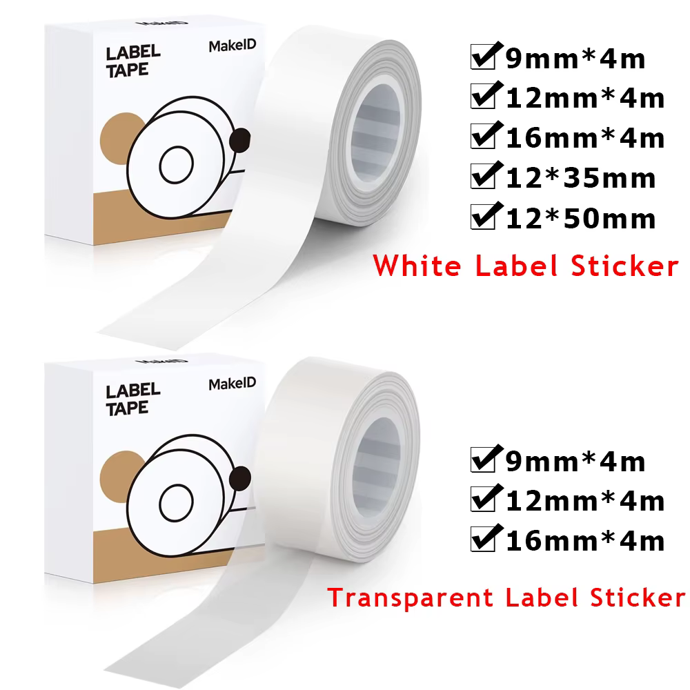 Rouleau de papier adhésif blanc/Transparent