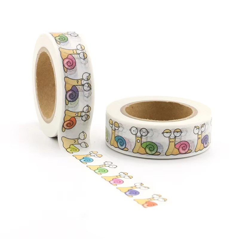 Bandes adhésives décoratives en papier Washi