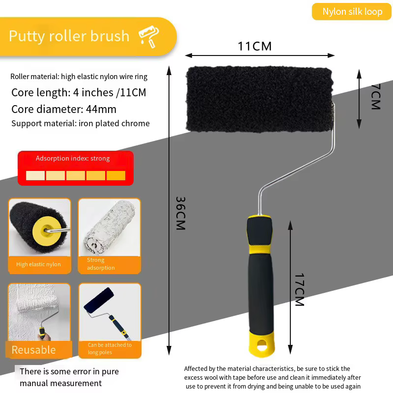 Brosse murale rouleau de mastic Texture motif