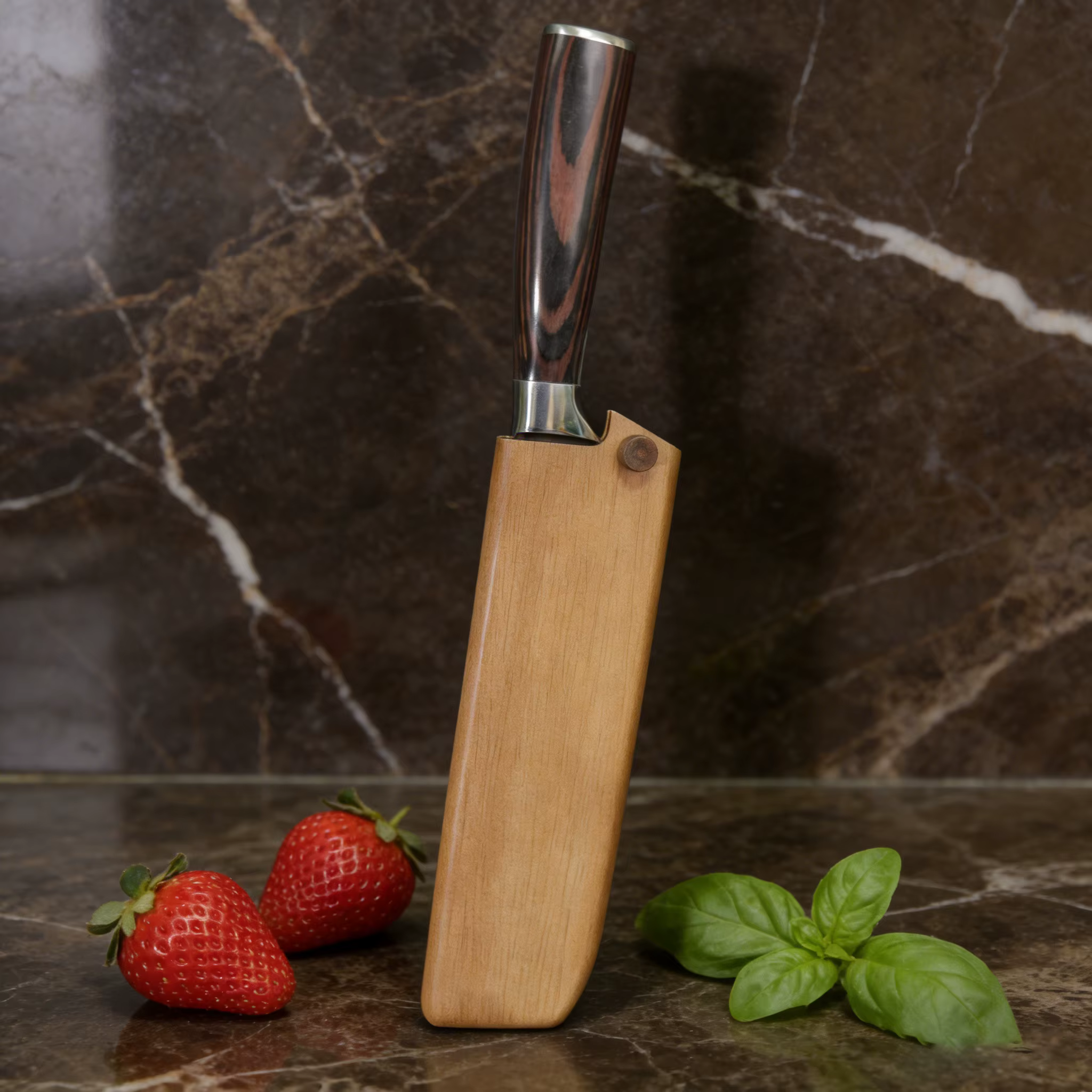 Gaine de couteau en bois de noyer de haute qualité, lame en bois, gaine de couteau de cuisine, Protection spéciale des couteaux, accessoires de cuisine