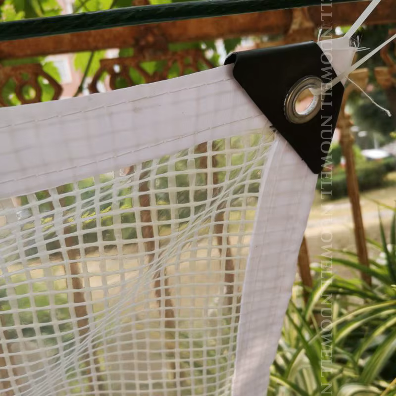 Couverture de bâche PE renforcée de 0.33mm Film imperméable pour terrasse balcon plantes abri Camp tente voiles d'ombrage visibles