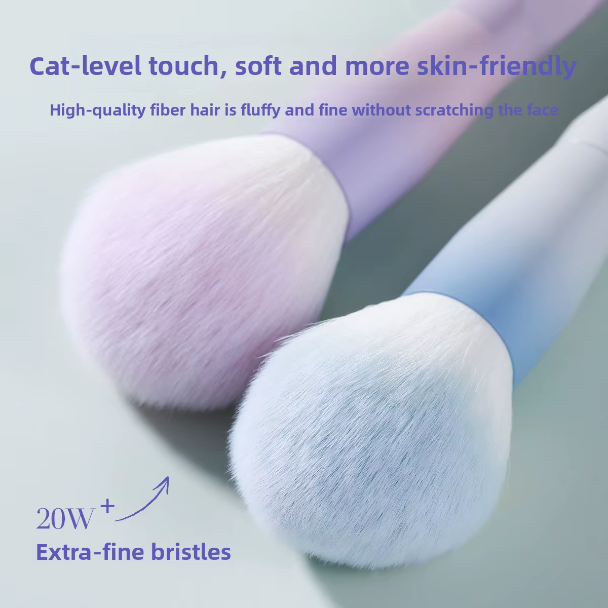 Grand pinceau à poudre pour le maquillage, pinceau Kabuki doux et moelleux pour poudre pour le visage, fard à joues, bronzant et poudre fixatrice