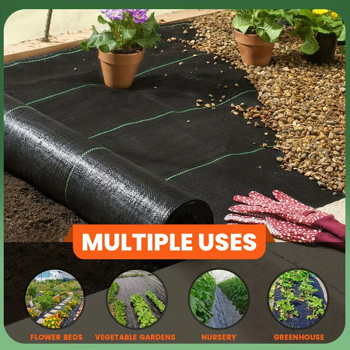 Toile de paillage robuste