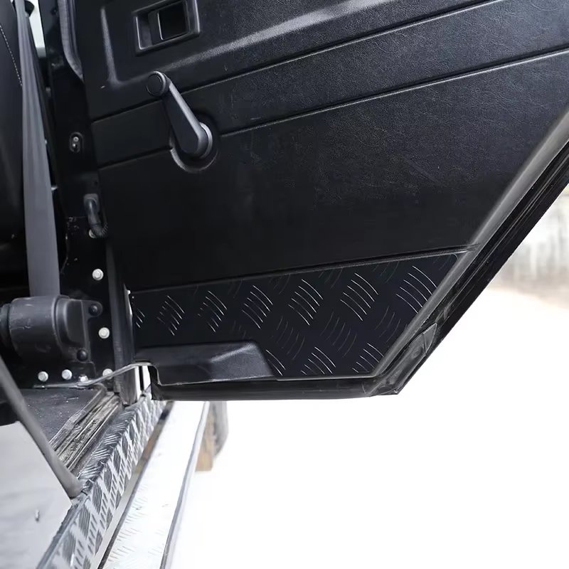 Protection de porte de voiture en acier inoxydable, panneau de protection anti-rika, garniture de couverture, accessoires de voiture, Land Rover Defender 110 130 2044-2018