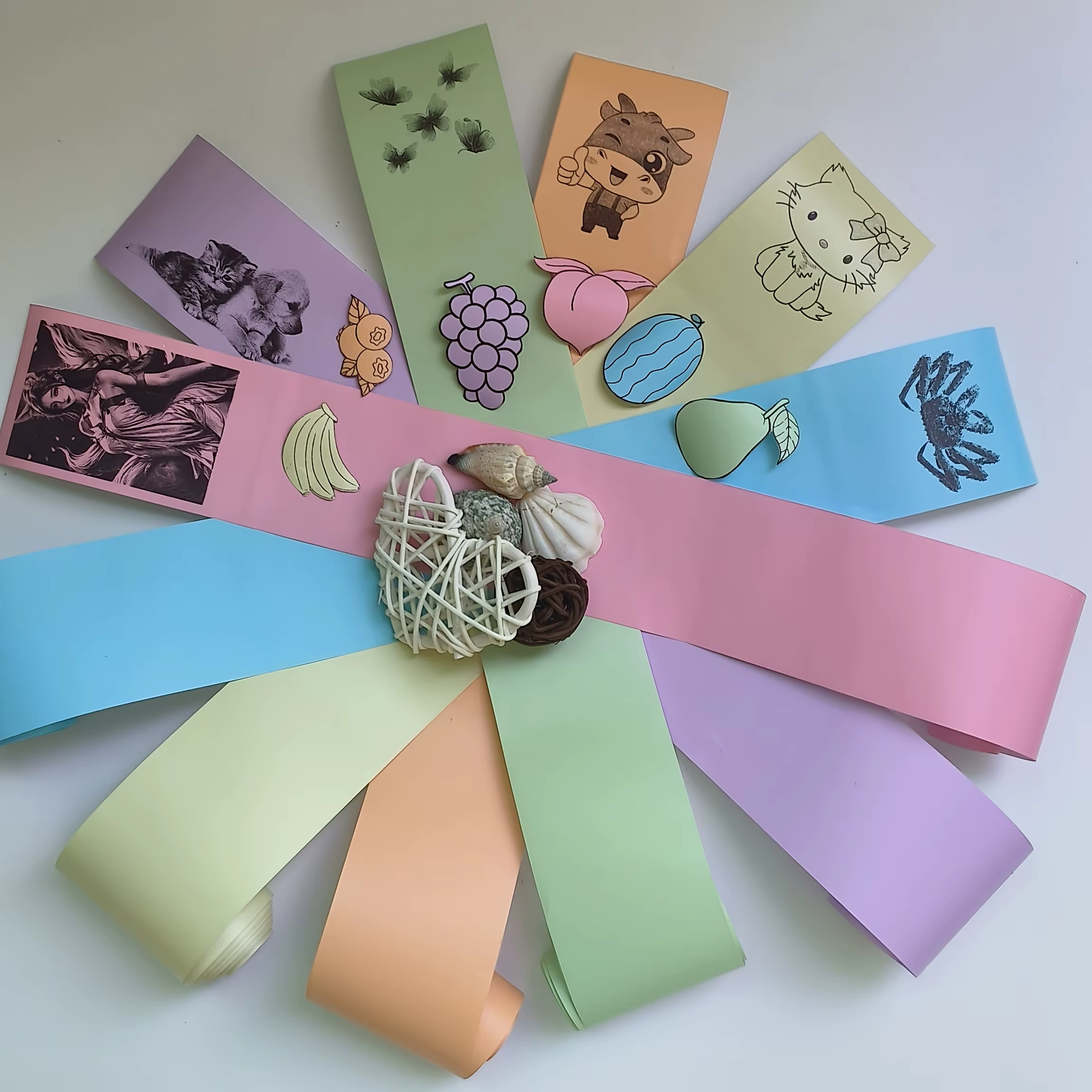 Papier thermique pour mini imprimantes de poche et imprimantes attachées par appareil photo - Papier d'impression couleur portable avec rendu couleur standard