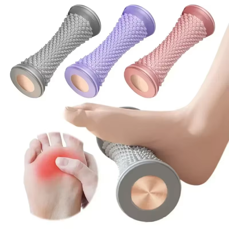 Rouleau de massage des pieds, balle de massage yoga, rouleau pour fascia plantaire, soin de relaxation musculaire, rouleaux de massage manuels en plastique pour les pieds
