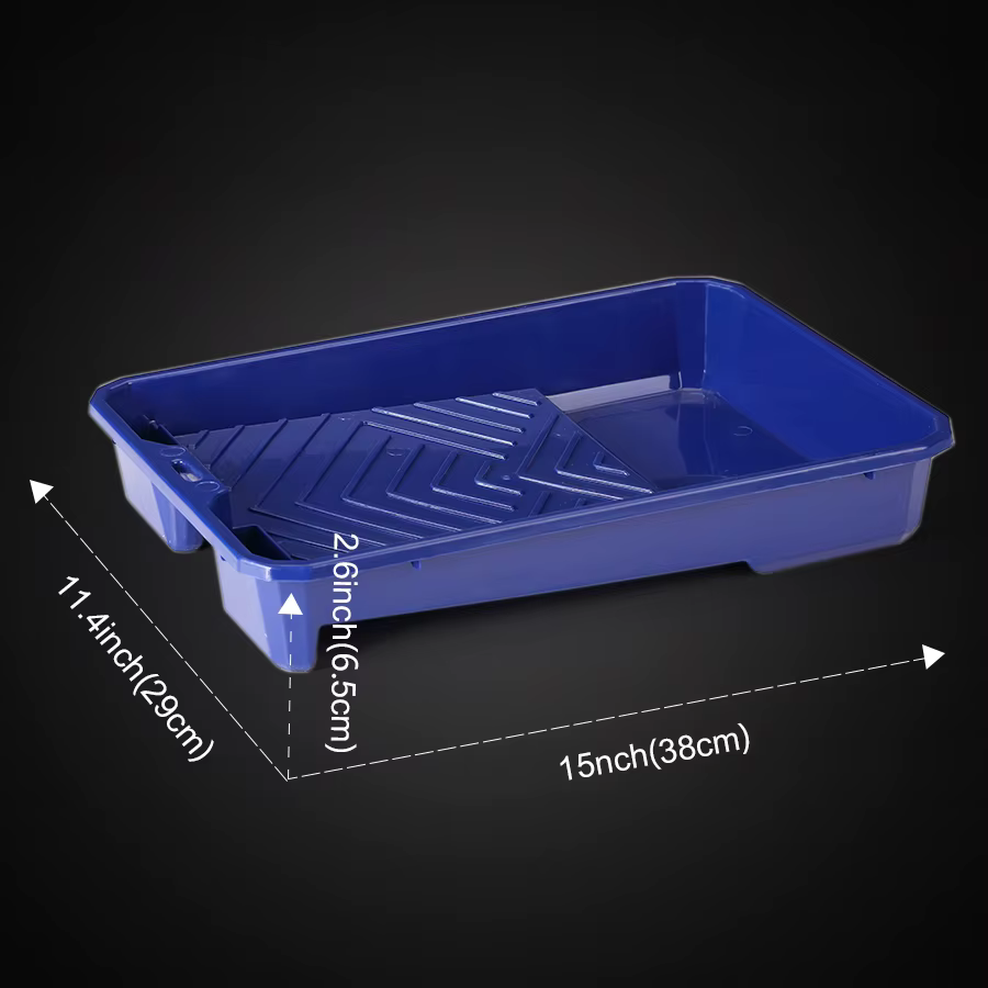 1 plateau à peinture en plastique de 9 pouces + 10 plateaux transparents pour un changement de couleur facile