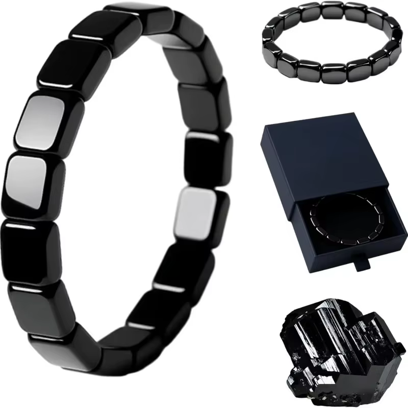 Bracelet en hématite, soutien naturellement des niveaux en T, restaure la confiance, Nhance, clarté mentale et mise au point, no