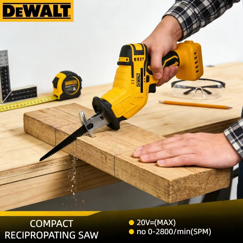 Scie sauteuse sans balais Dewalt 20V : Scie sauteuse électrique multifonctionnelle avec moteur puissant pour la découpe du métal, du bois et des tuyaux