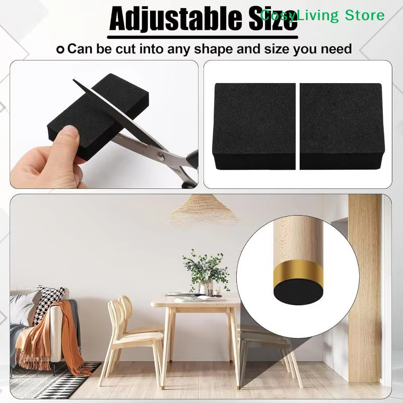 [CL] 10 pièces de protection murale adhésive double face en mousse EVA pour la protection contre les chocs des canapés, bancs et murs, coussinets anti-vibrations [CL]