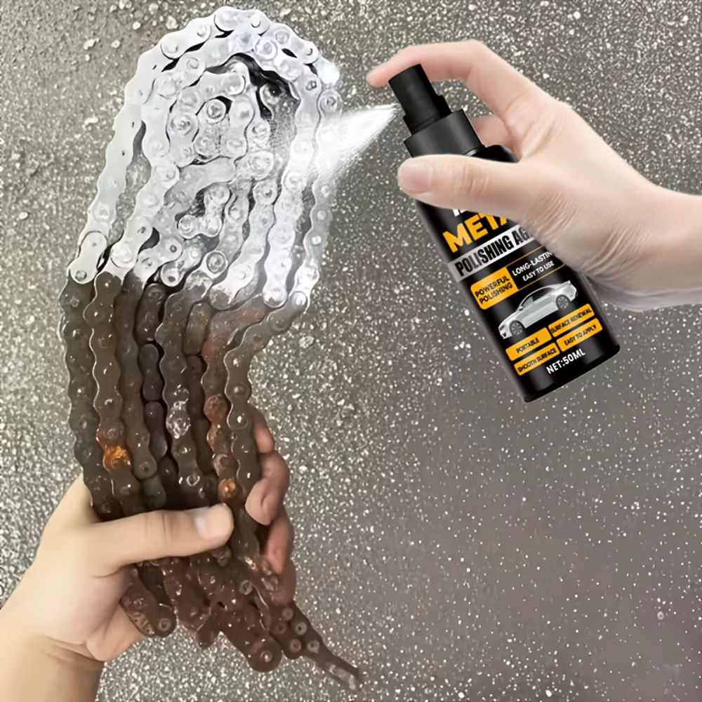 Spray de rénovation antirouille pour accessoires métalliques