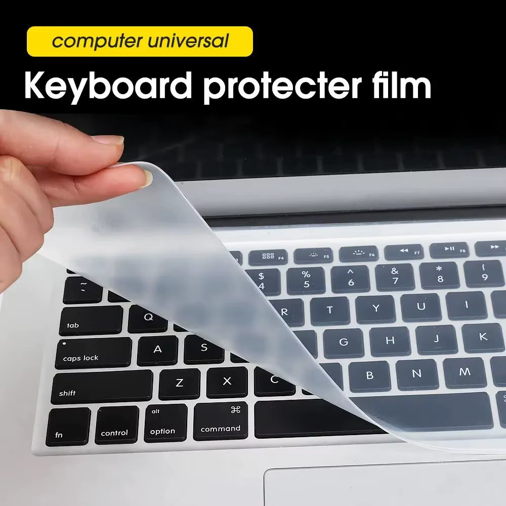 Housse de clavier universelle pour ordinateur portable 13 14 15 16 17 pouces, Anti-poussière, Film de protection transparent en Silicone souple