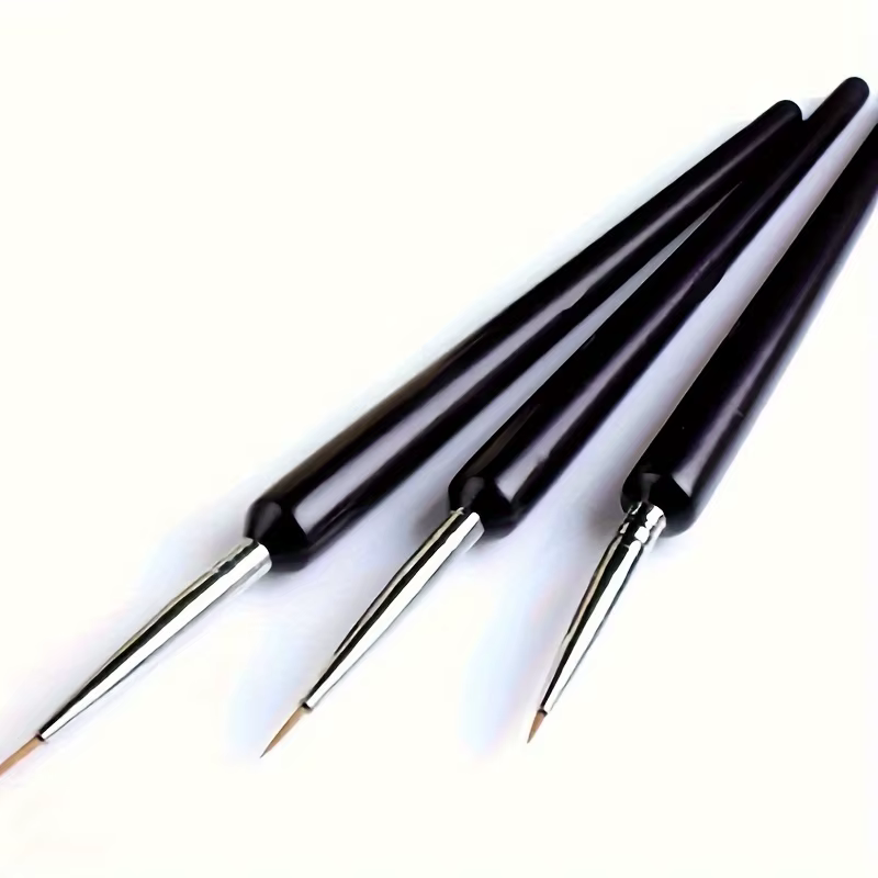 Ensemble de 3 pinceaux de précision pour nail art