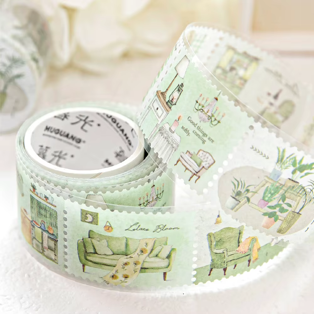 1 à 4 rouleaux de rubans Washi tissés sur le thème Spring Radiance