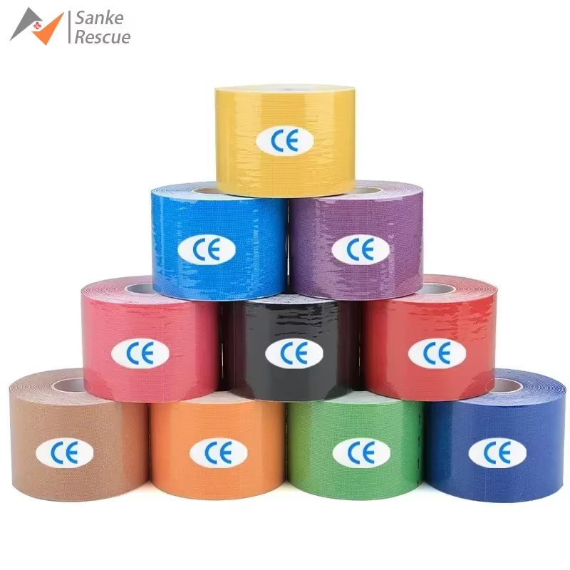 Bande de kinésiologie étanche pour sport, Bandage athlétique, protection de récupération musculaire, cerclage, soulagement de la douleur, Tennis, gymnastique, enveloppe élastique