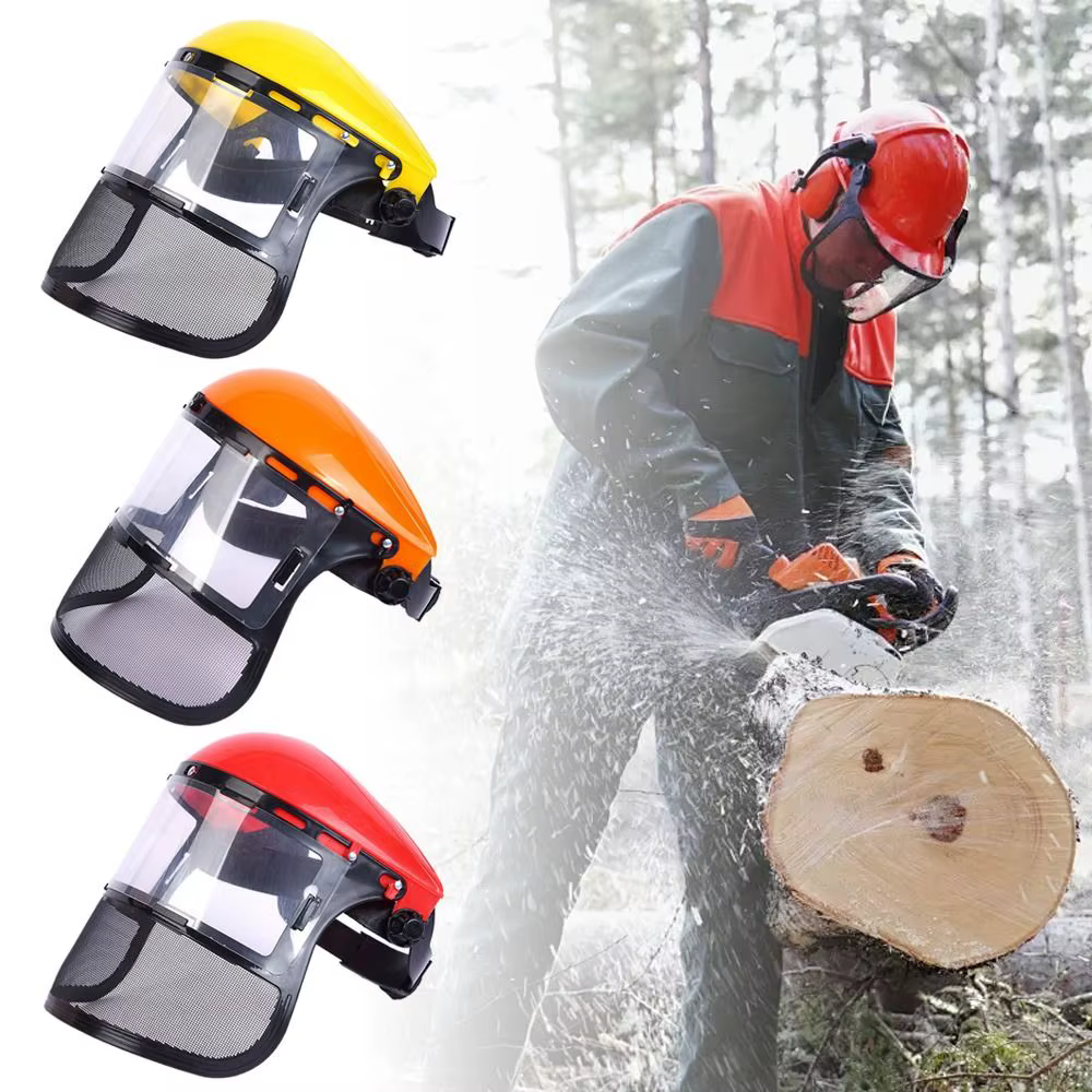 Masque de Protection en PVC monté sur la tête de sécurité