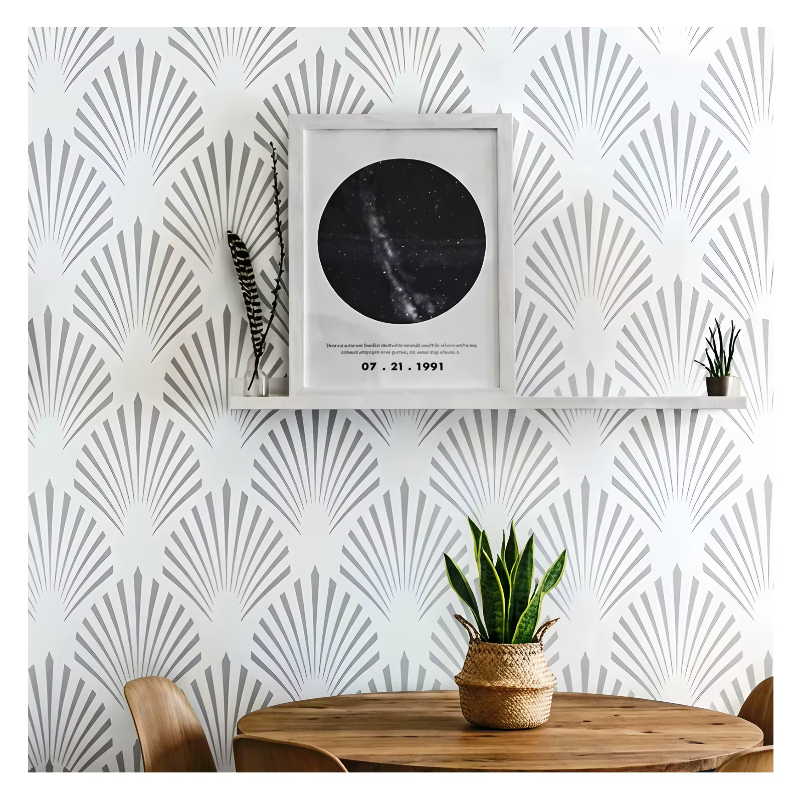 Pochoir mural pour peinture 30cm-70cm