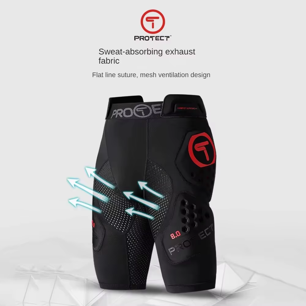 Pantalon de moto avec armure de genou et de hanche, équipement de protection léger pour Motocross, équitation de rue, équipement de protection certifié CE