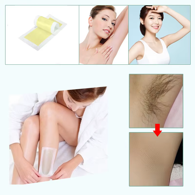 Lot de 10 bandes de cire dépilatoire en rouleau pour aisselles, outil de beauté pour l'épilation des jambes, du corps et du visage, soin de la peau pour femmes