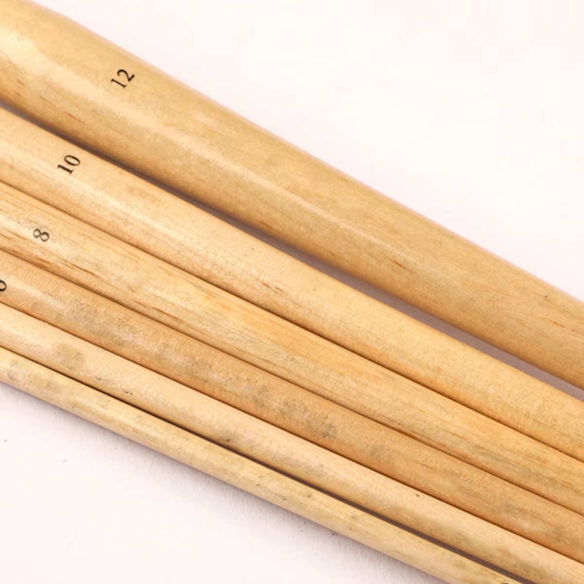 Ensemble de 12 pinceaux à huile à tête ronde