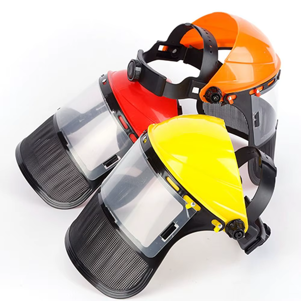 Masque de Protection en PVC monté sur la tête de sécurité