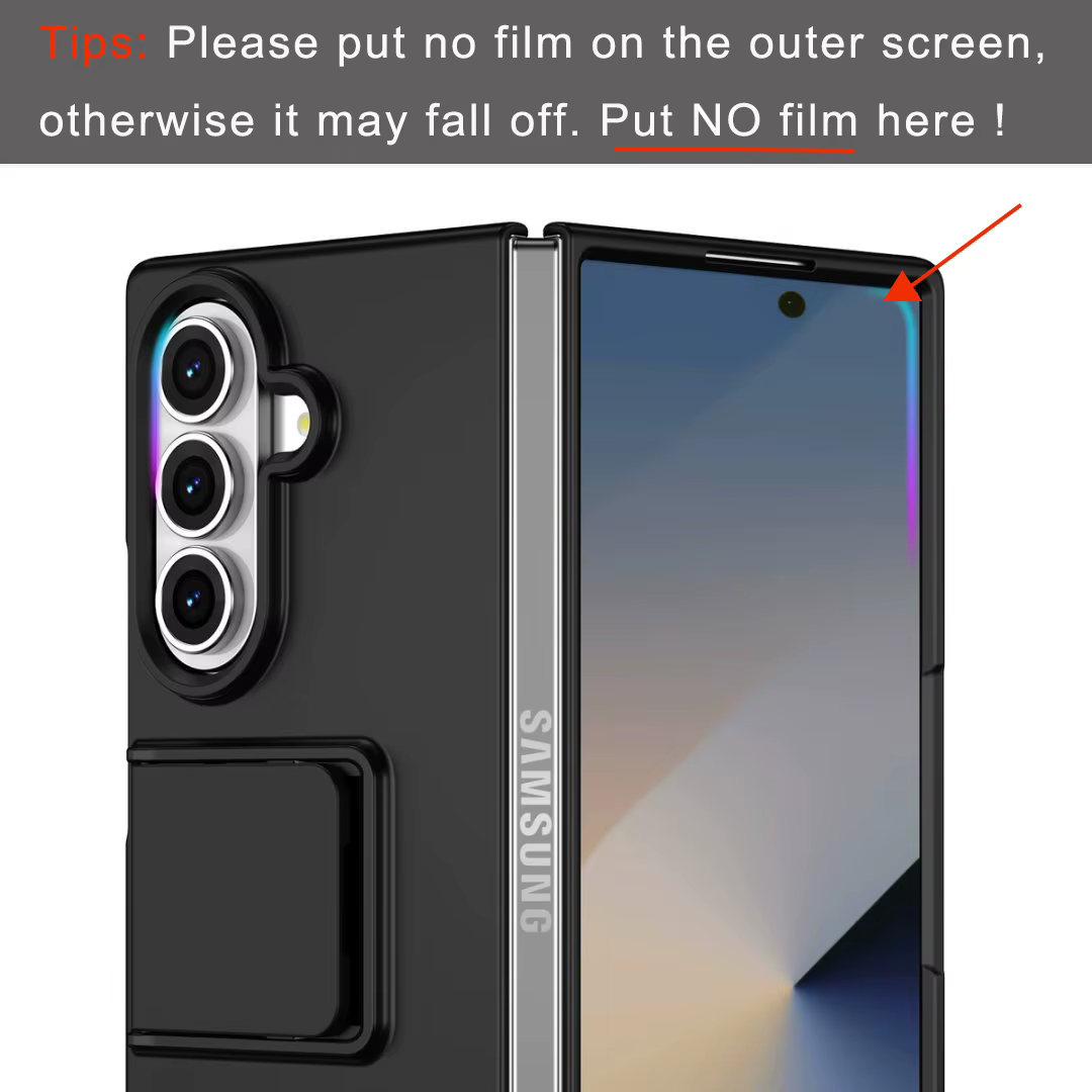 Pour Galaxy Z Fold7 étui avec béquille intégrée support caméra Protection anti-rayures couverture noir bleu vert pour Z Fold 4/5/6