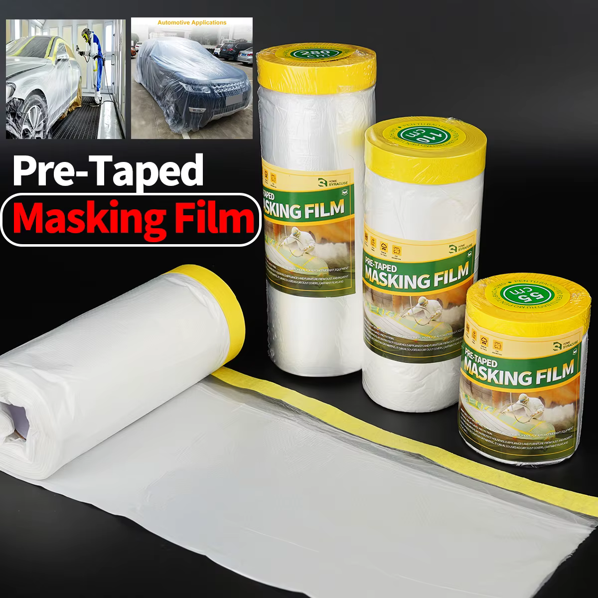 Film de masquage pré-adhésif