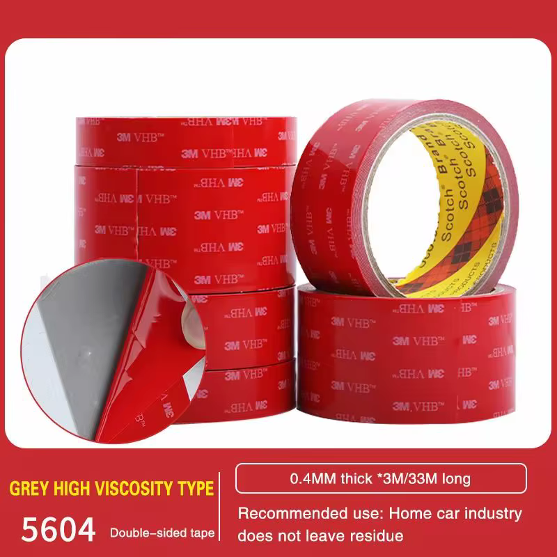 Ruban adhésif Double face Extra fort 3M 5604 3m de Long 0.4mm d'épaisseur pour l'industrie domestique de voiture