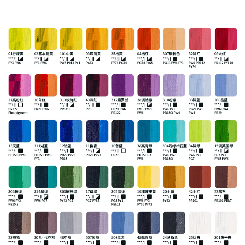 PEBEO POP ART peinture à l'huile 60ml 2fl oz tubulaire 45 couleurs résistant à la lumière étudiant artiste