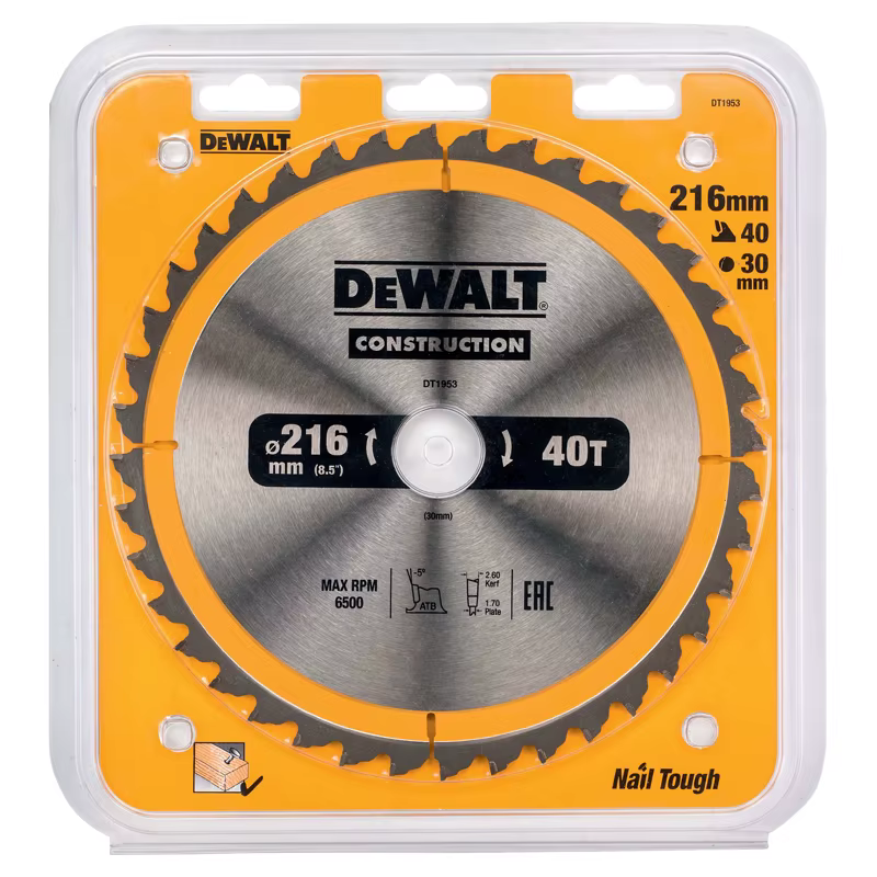 DEWALT – série de lames de scie à bois en alliage dur 216/254/305MM 40T/60T/80T DT1953 DT90250 DW3126 DW3128, accessoires d'outils