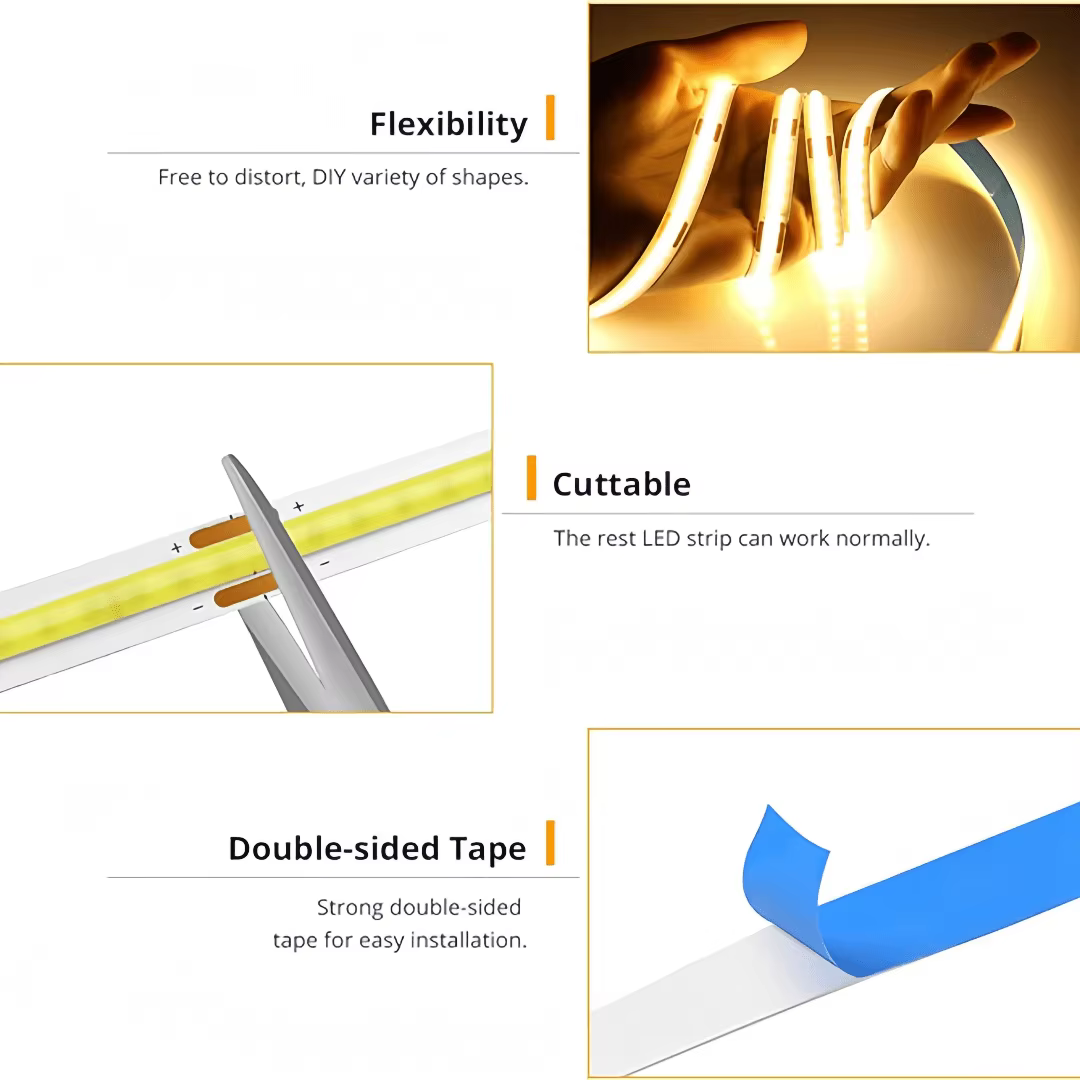 Bande Lumineuse LED COB Tactile