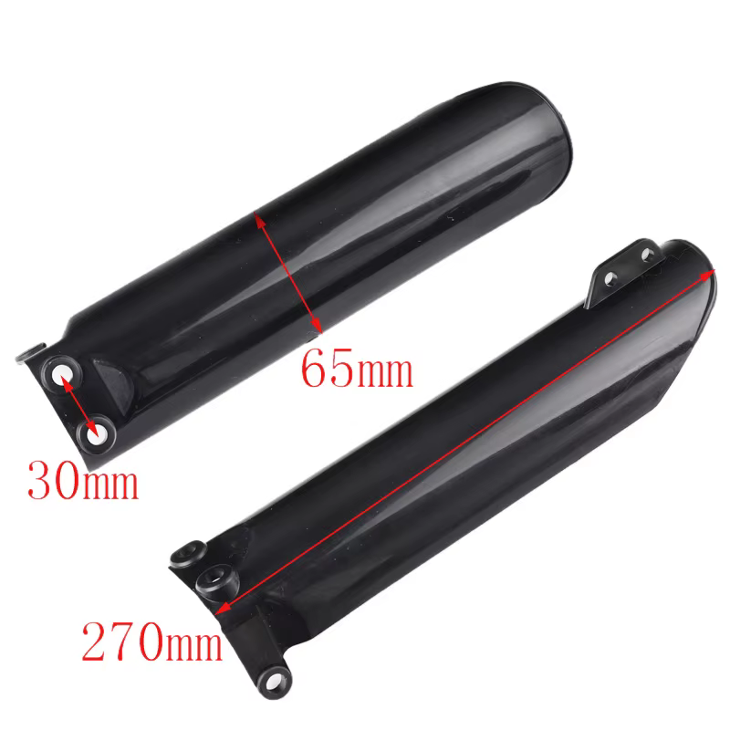 Curseur de Protection des jambes de fourche avant, couvercle de Protection de moto, couvercle en plastique pour véhicule tout-terrain 140cc 160cc ATV