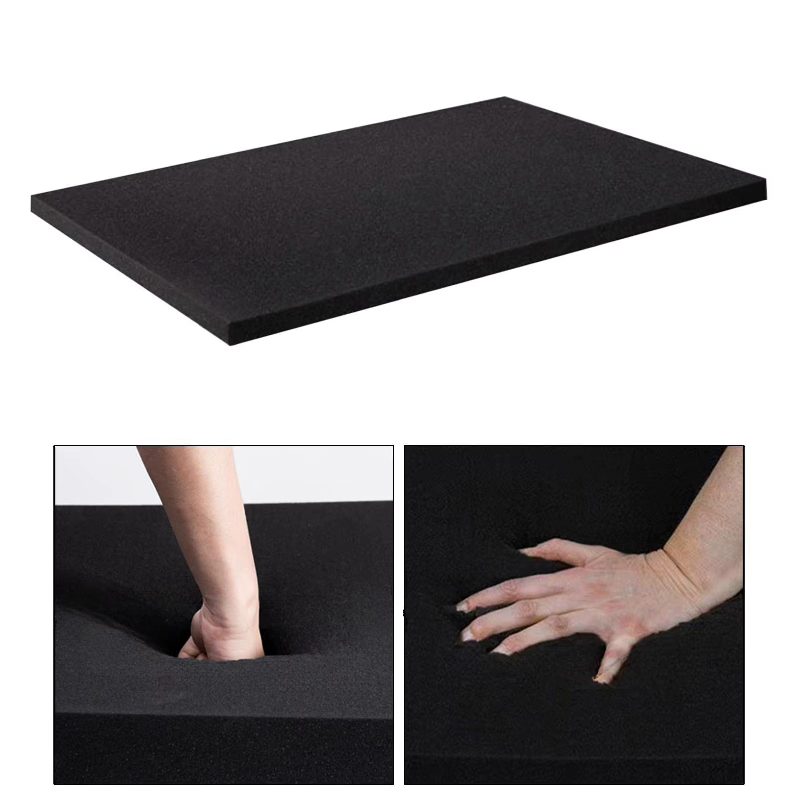 Feuille de mousse d'emballage, éponge antichoc découpable, doublure en éponge de 1cm d'épaisseur, Base en mousse d'amortissement de protection pour emballage de marchandises fragiles