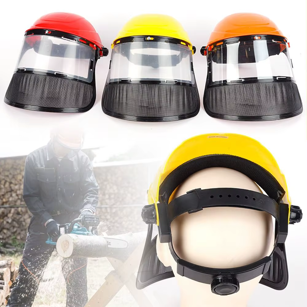 Masque de Protection en PVC monté sur la tête de sécurité