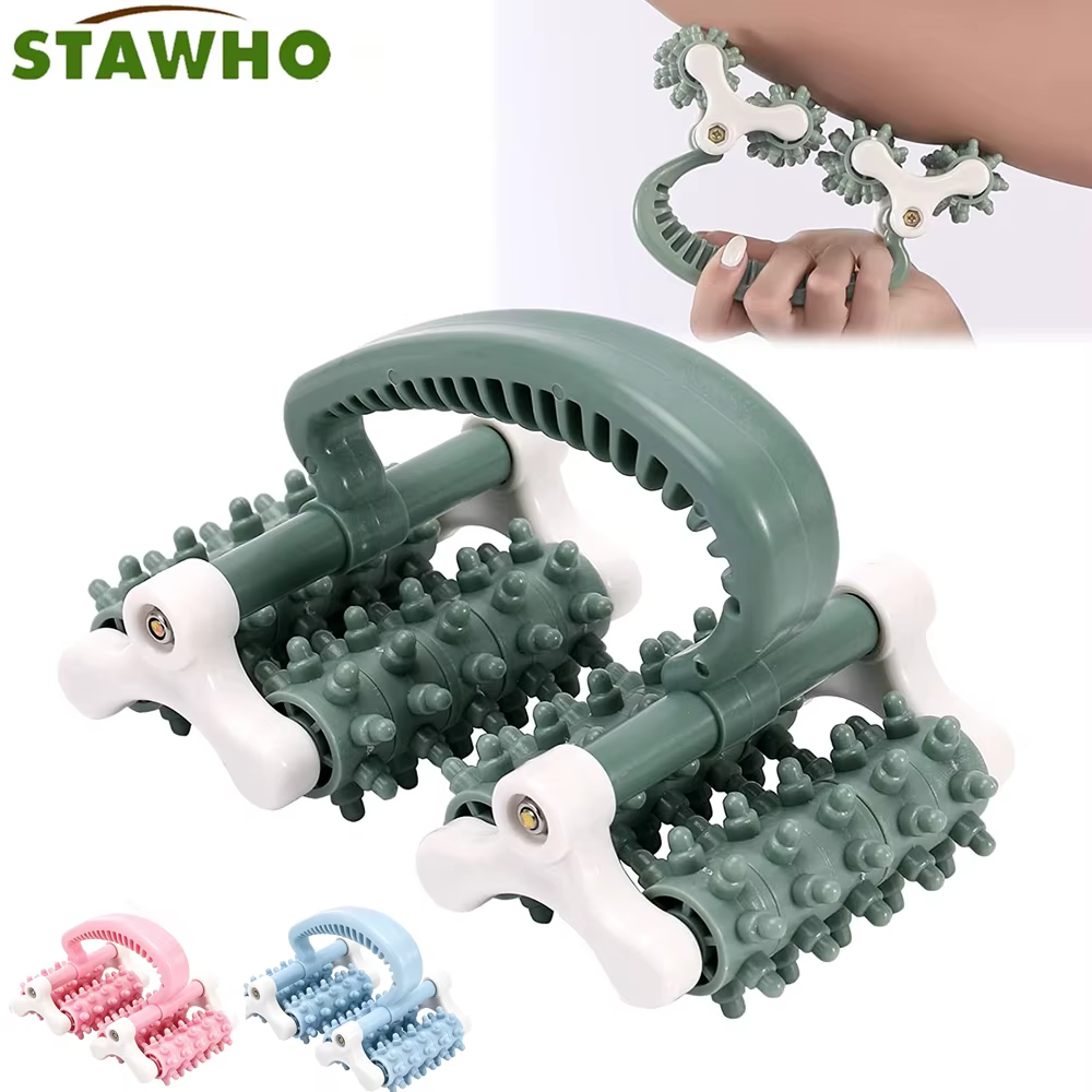 Rouleau de massage manuel pour la cellulite, outil de massage des points de pression pour la relaxation des fascias, rouleau musculaire pour les jambes, le dos, les cuisses, les fesses