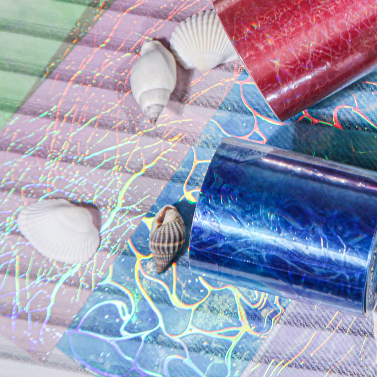 Rouleau de ruban washi UV Beige vagues de mer, 1 rouleau, décoration créative, autocollant pour journal intime, Scrapbook, carnet de notes
