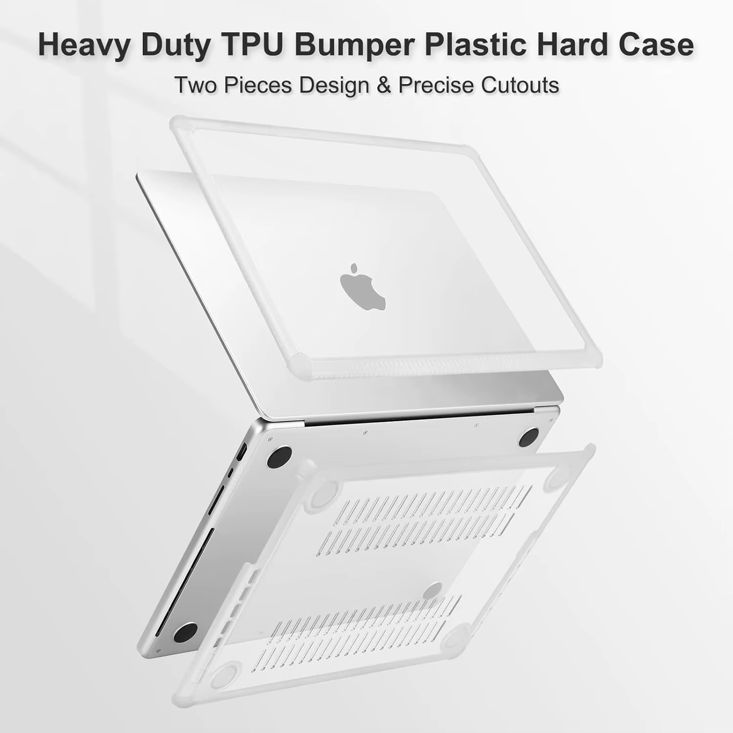 Coque Anti-fissure pour MacBook Pro 14 pouces, 2025-2021 M4 M3 M2 M1 Pro/Max, Protection d'angle, coque rigide en TPU souple