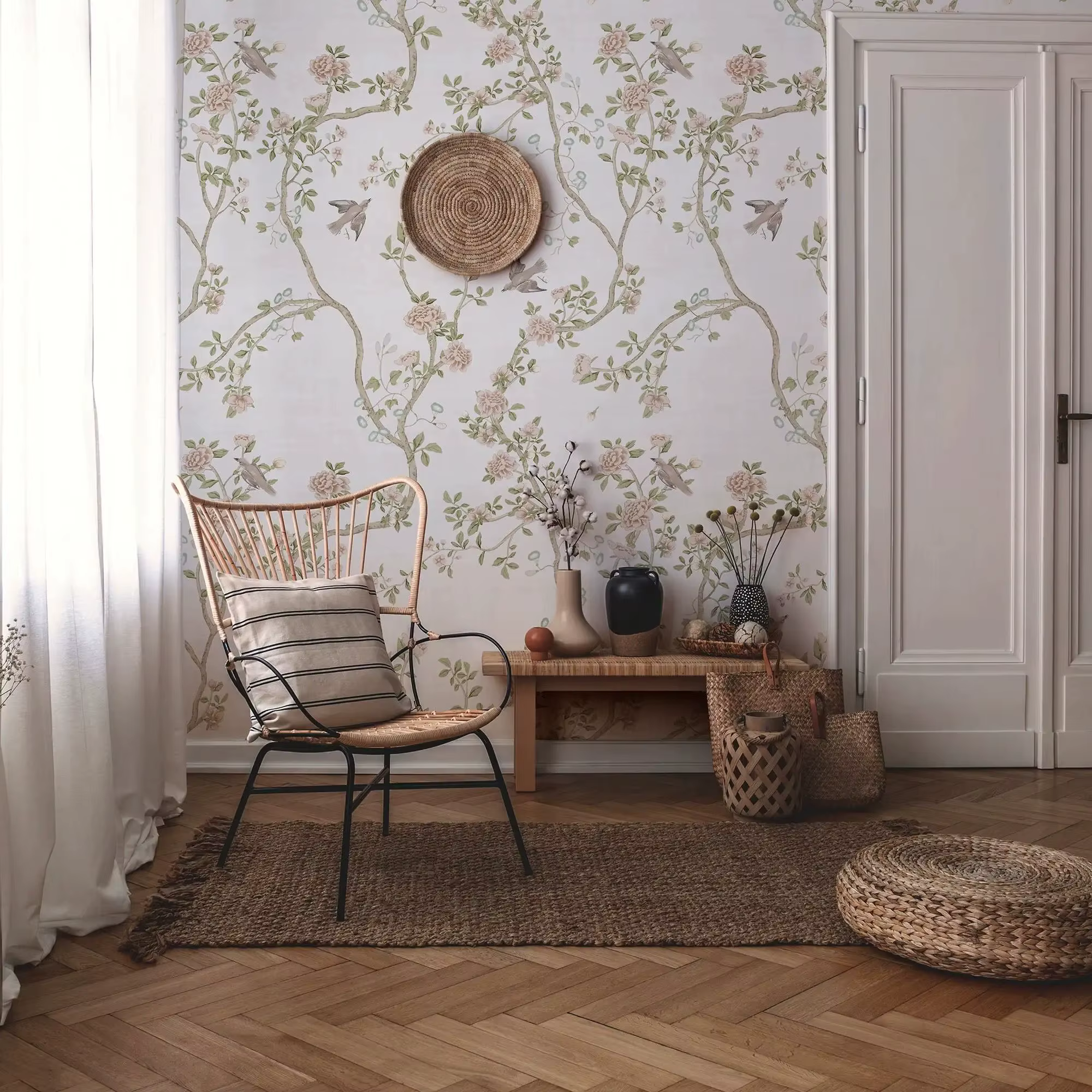 Rouleau de papier peint en rouleau Floral de printemps