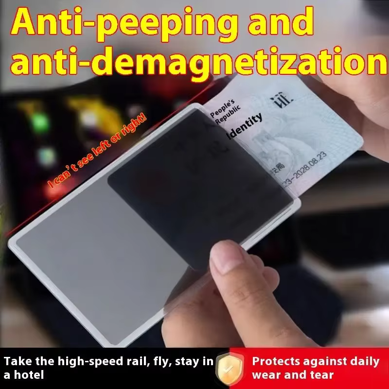 1 pièces carte bancaire polyvalente carte d'identité étui de protection de confidentialité protecteurs d'information personnelle pratiques carte Anti-regard en PVC