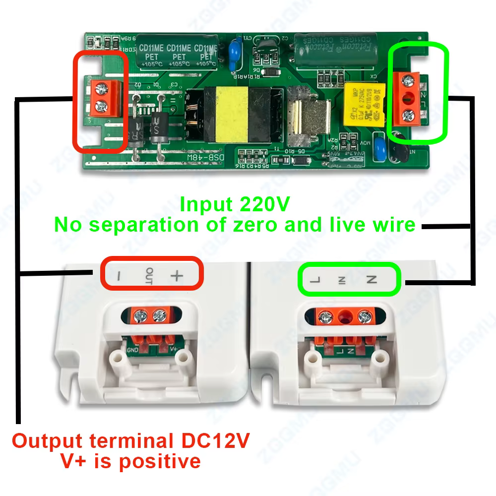 Alimentation LED 120W 60W 36W 24W 18W 12W 1A 2A 3A 5A 10A pour bandes LED 12V CC, adaptateur d'éclairage étanche